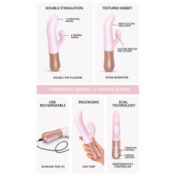 Vibro Rabbit Sassy Bunny rose Love to Love - double stimulation