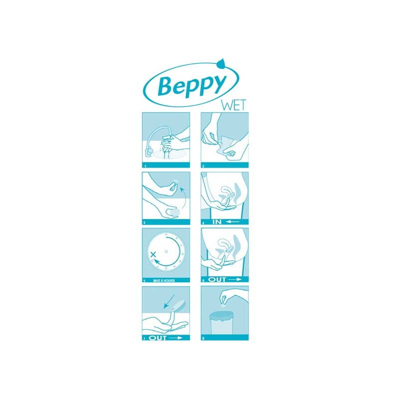 Boite 8 tampons Beppy WET