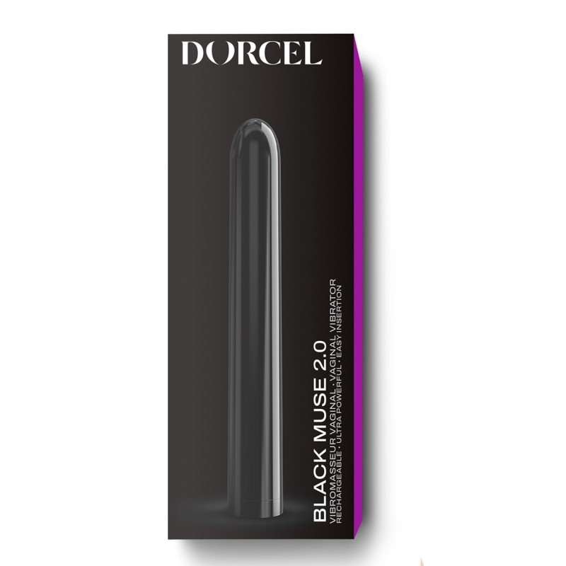 Vibro Black Muse 2.0 Dorcel - vibromasseur rechargeable 10 modes