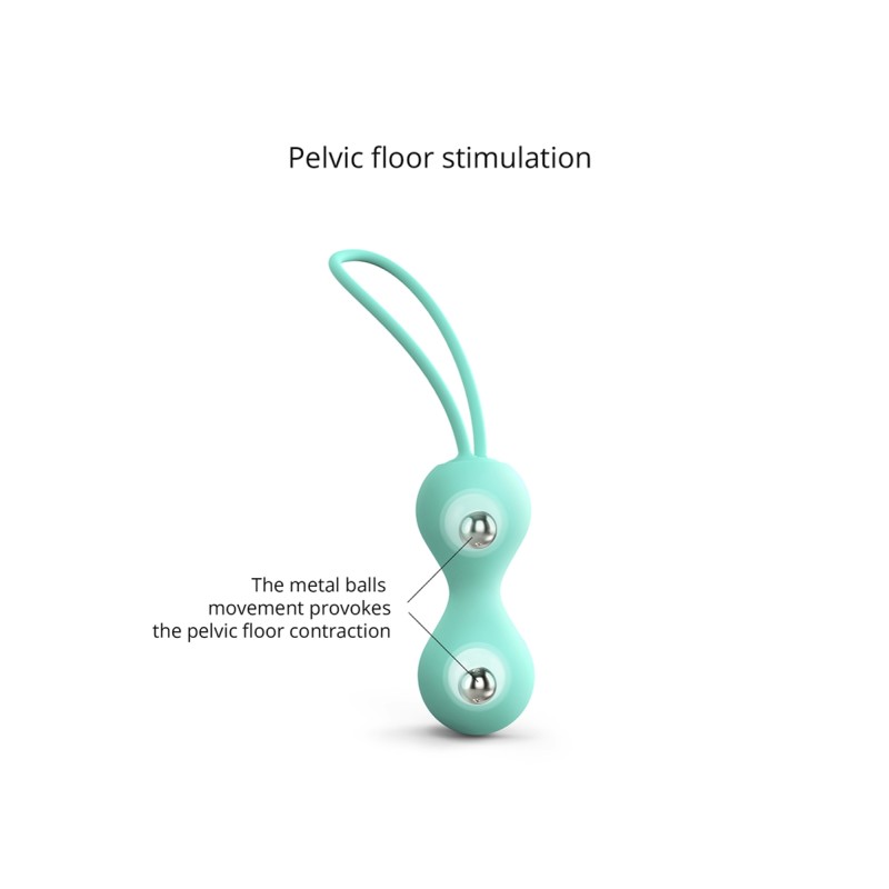 Boules de Geisha Joia Mint Love to Love - Silicone Kegel