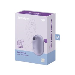Satisfyer Pro To Go 2 – Stimulateur air pulsé et vibrations lavande