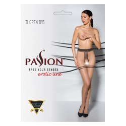 Collants ouverts TI015 20 deniers - beige