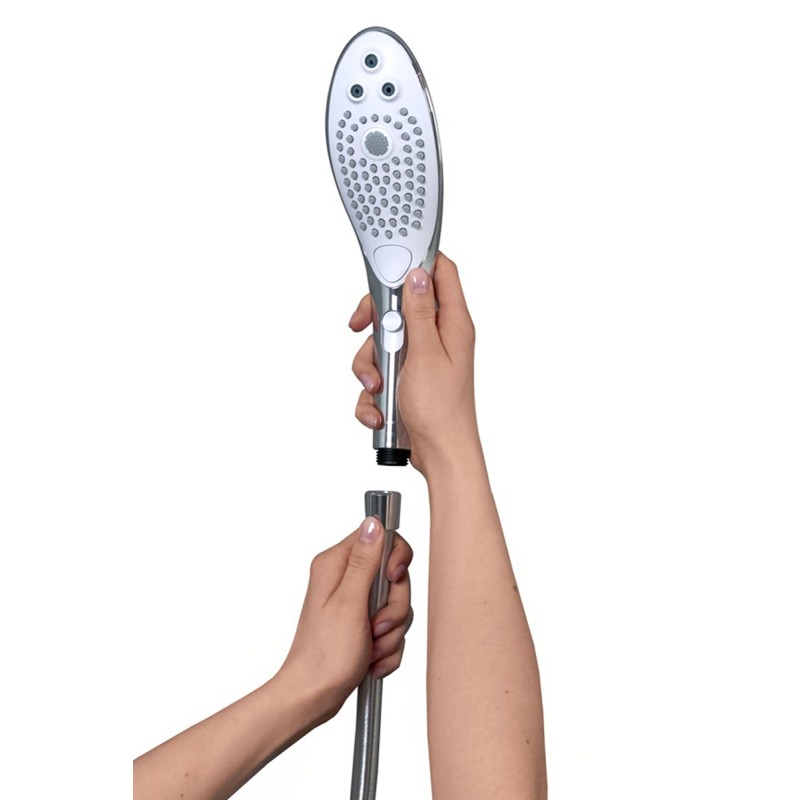 Womanizer Wave Chrome - Pommeau de douche stimulant 2 en 1 - Technologie PleasureJet