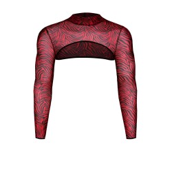 String ouvert à strass noir