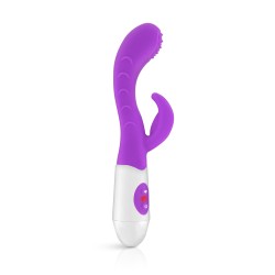 Vibromasseur rabbit Leola violet - Stimulation multiple 10 modes - Yoba
