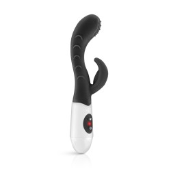 Vibromasseur Rabbit Leola noir - Stimulation multi-zones 10 modes Yoba
