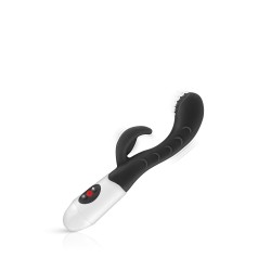 Vibromasseur Rabbit Leola noir - Stimulation multi-zones 10 modes Yoba