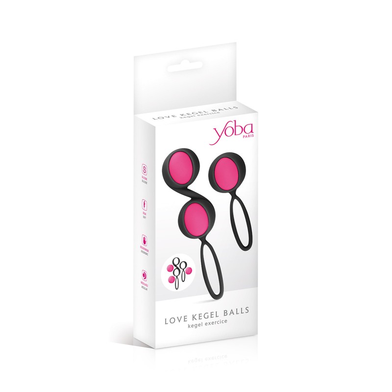 Kit 2 boules de Geisha Yoba noir – exercices Kegel