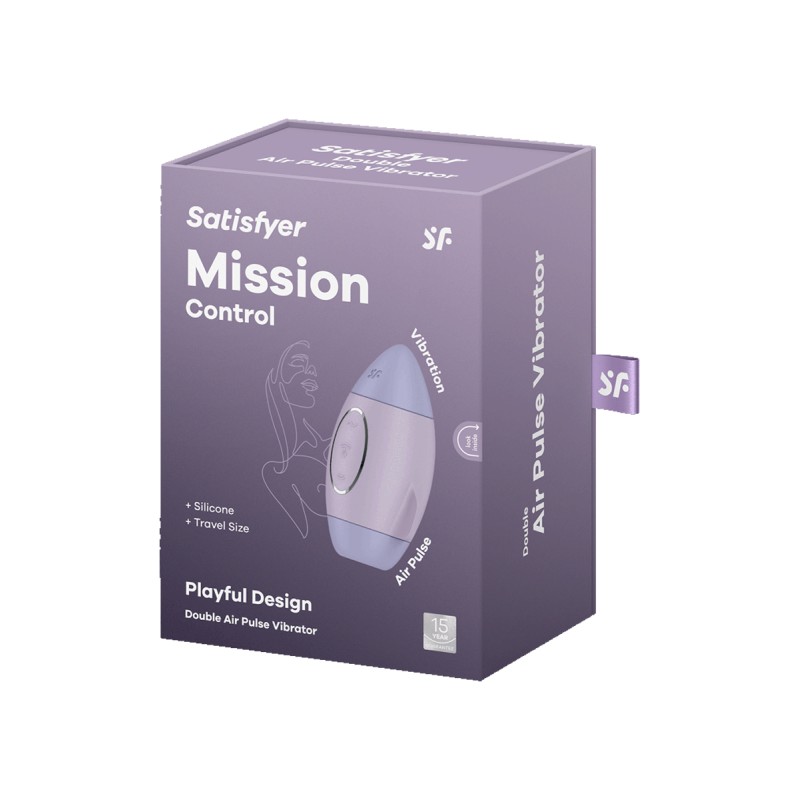Satisfyer Mission Control - Stimulateur clitoris air pulsé avec 11 intensités et 12 modes de vibration