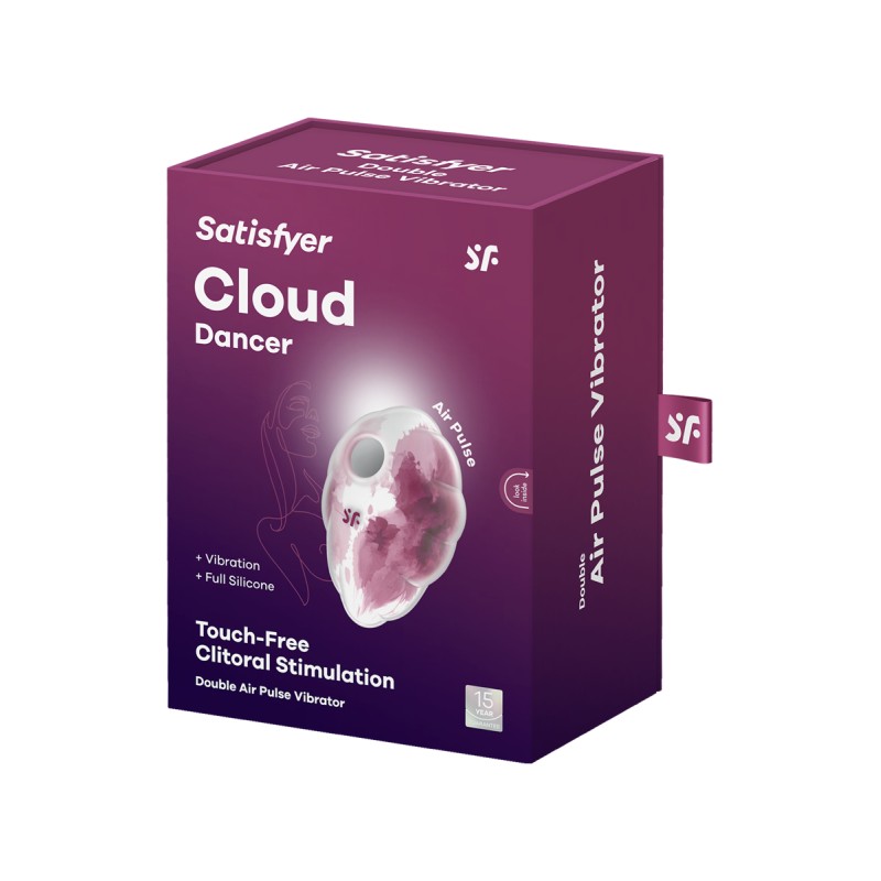 Satisfyer Cloud Dancer - stimulateur clitoris sans contact, 2 moteurs, 23 programmes