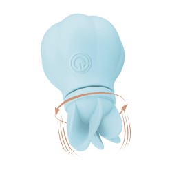 Stimulateur clitoris Caress bleu Adrien Lastic 5 têtes