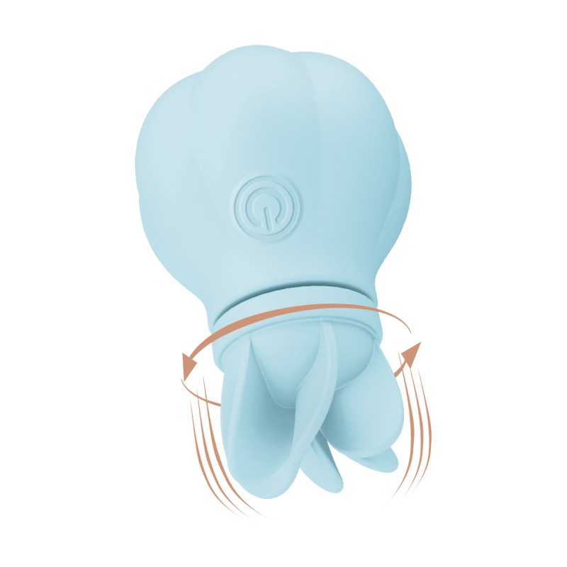 Stimulateur clitoris Caress bleu Adrien Lastic 5 têtes