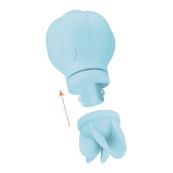 Stimulateur clitoris Caress bleu Adrien Lastic 5 têtes