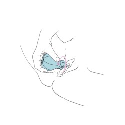 Stimulateur clitoris Caress bleu Adrien Lastic 5 têtes