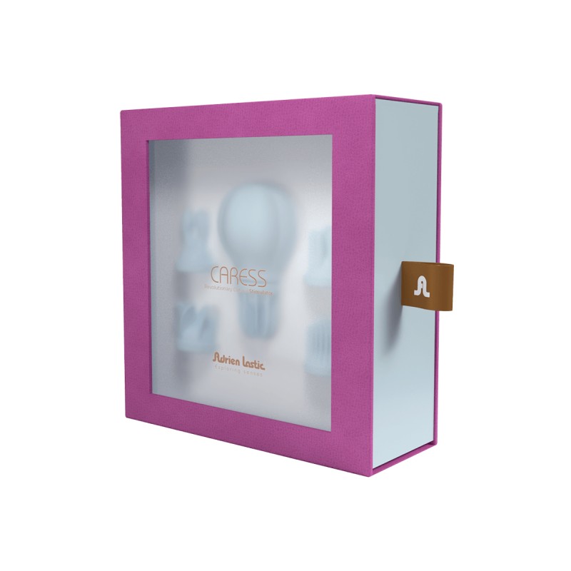 Stimulateur clitoris Caress bleu Adrien Lastic 5 têtes