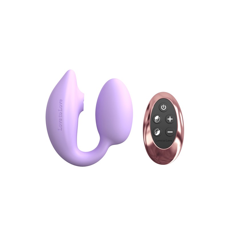 Wonderlover mauve Love to Love – double stimulateur télécommandé