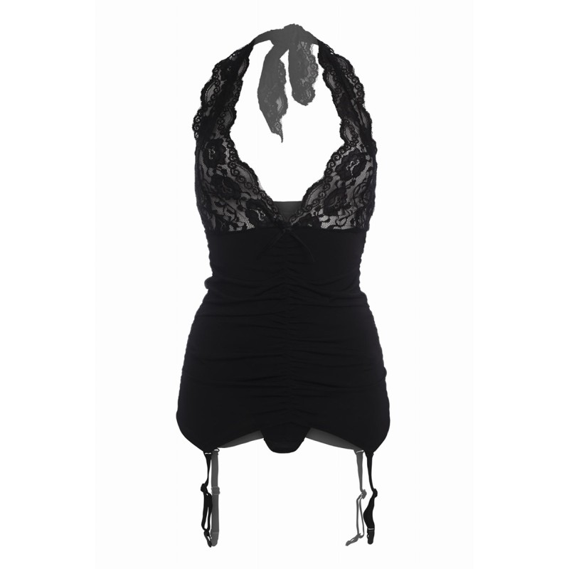 Porte-jarretelles Rose V-10252 - Axami