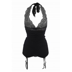 Porte-jarretelles Rose V-10252 - Axami