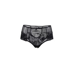 Tanga sexy noir à laçage