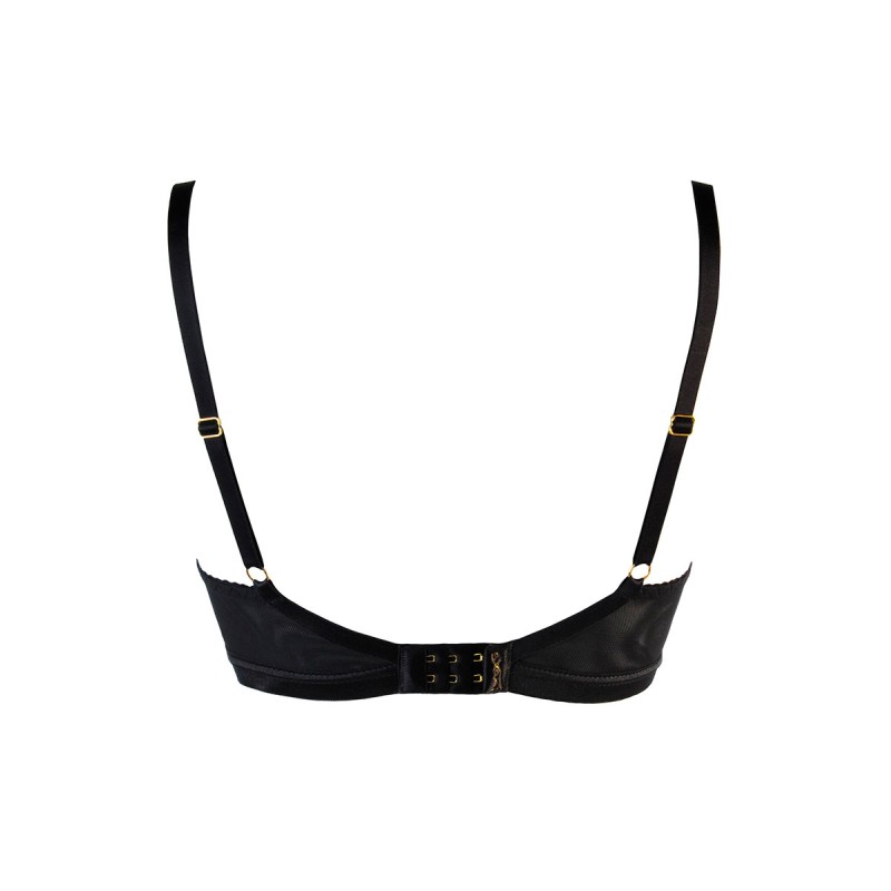 Soutien-gorge tulle et dentelle noir V-10711 - Axami