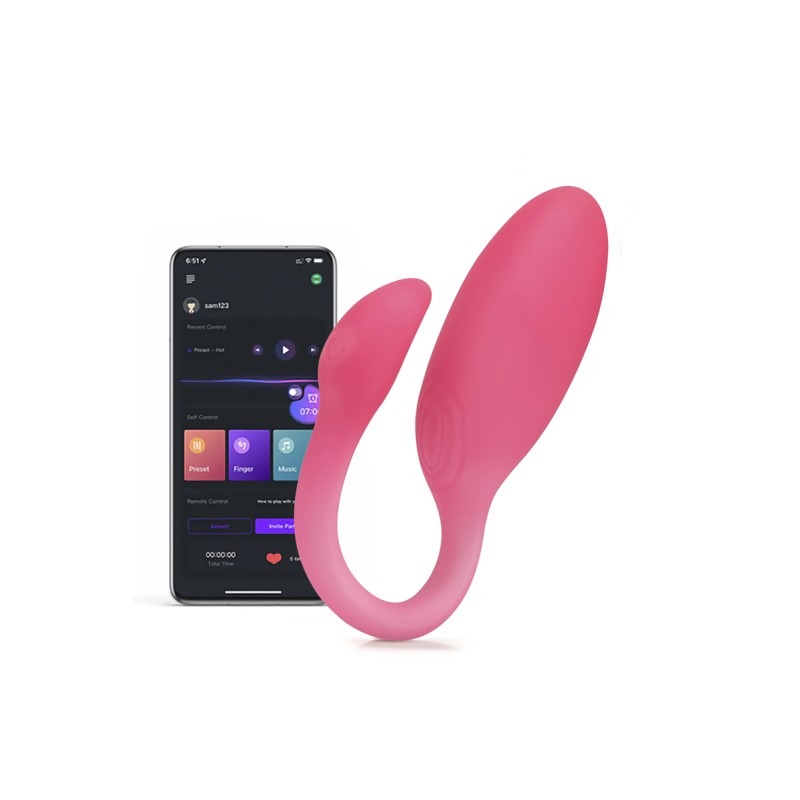Stimulateur connecté Flamingo Max rose - Magic Motion