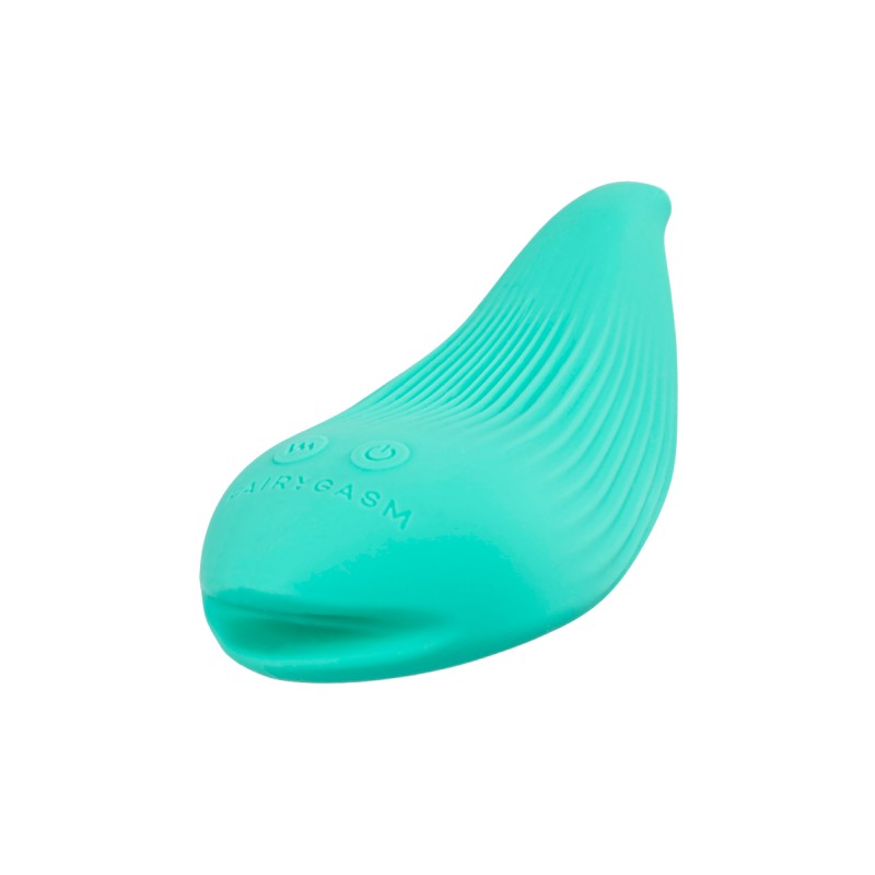 Vibromasseur DelightfulWave rechargeable vert Fairygasm - 10 modes