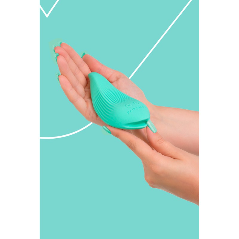 Vibromasseur DelightfulWave rechargeable vert Fairygasm - 10 modes