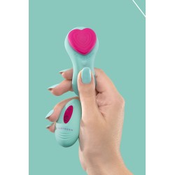 Stimulateur télécommandé de culotte HeartGem vert - FairyGasm