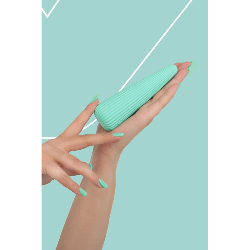 Vibromasseur IcyCone rechargeable vert - FairyGasm
