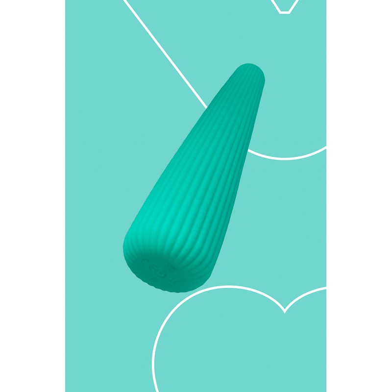 Vibromasseur IcyCone rechargeable vert - FairyGasm