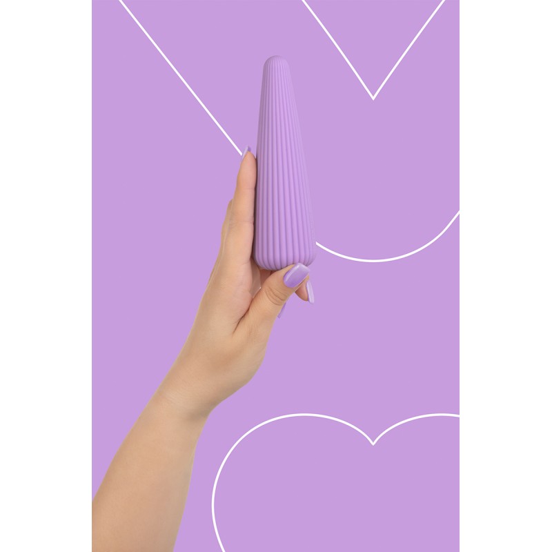 Vibromasseur rechargeable IcyCone violet FairyGasm - 10 modes