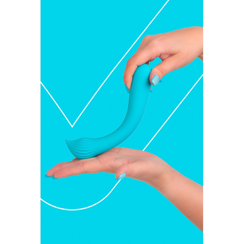 Vibromasseur Passionmania bleu rechargeable Fairygasm 18,8cm