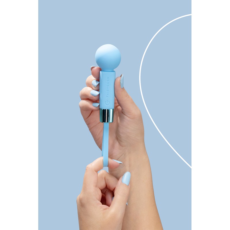 Mini vibro rechargeable Pearlstasy bleu - FairyGasm