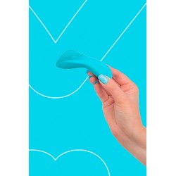 Mini vibro SilkenTouch bleu FairyGasm 10 modes rechargeable