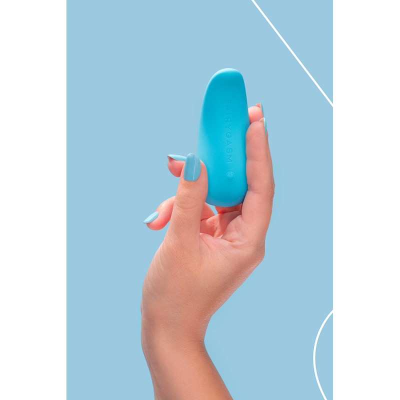 Mini vibro ThrillLeaf bleu rechargeable - Fairygasm