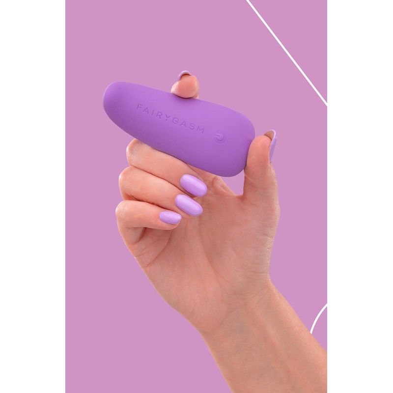 Mini vibromasseur ThrillLeaf violet FairyGasm - 10 modes, waterproof