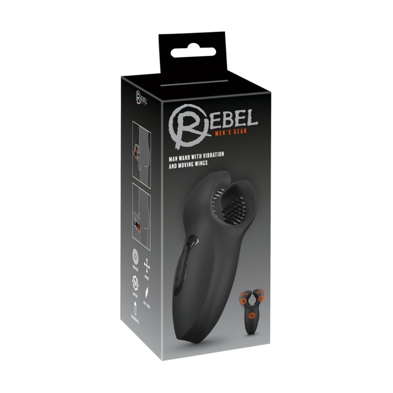 Masturbateur à ailettes vibrantes - Rebel