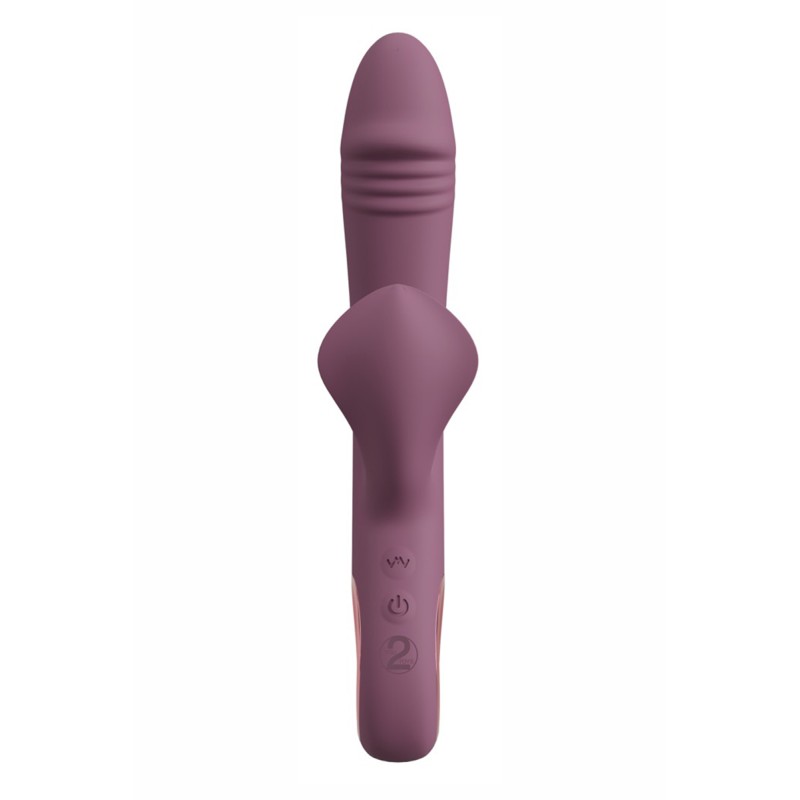 You2Toys Vibro Slim Triple Plum - Stimulateur triple zones vagin, clitoris, anus