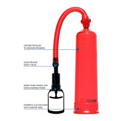 Pompe à pénis ToyJoy Power Pump rouge